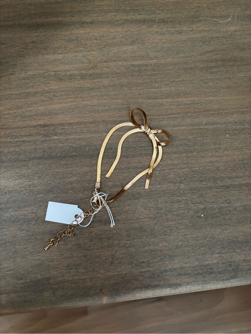 Gold Bow Herringbone Bracelet - Women Accessories